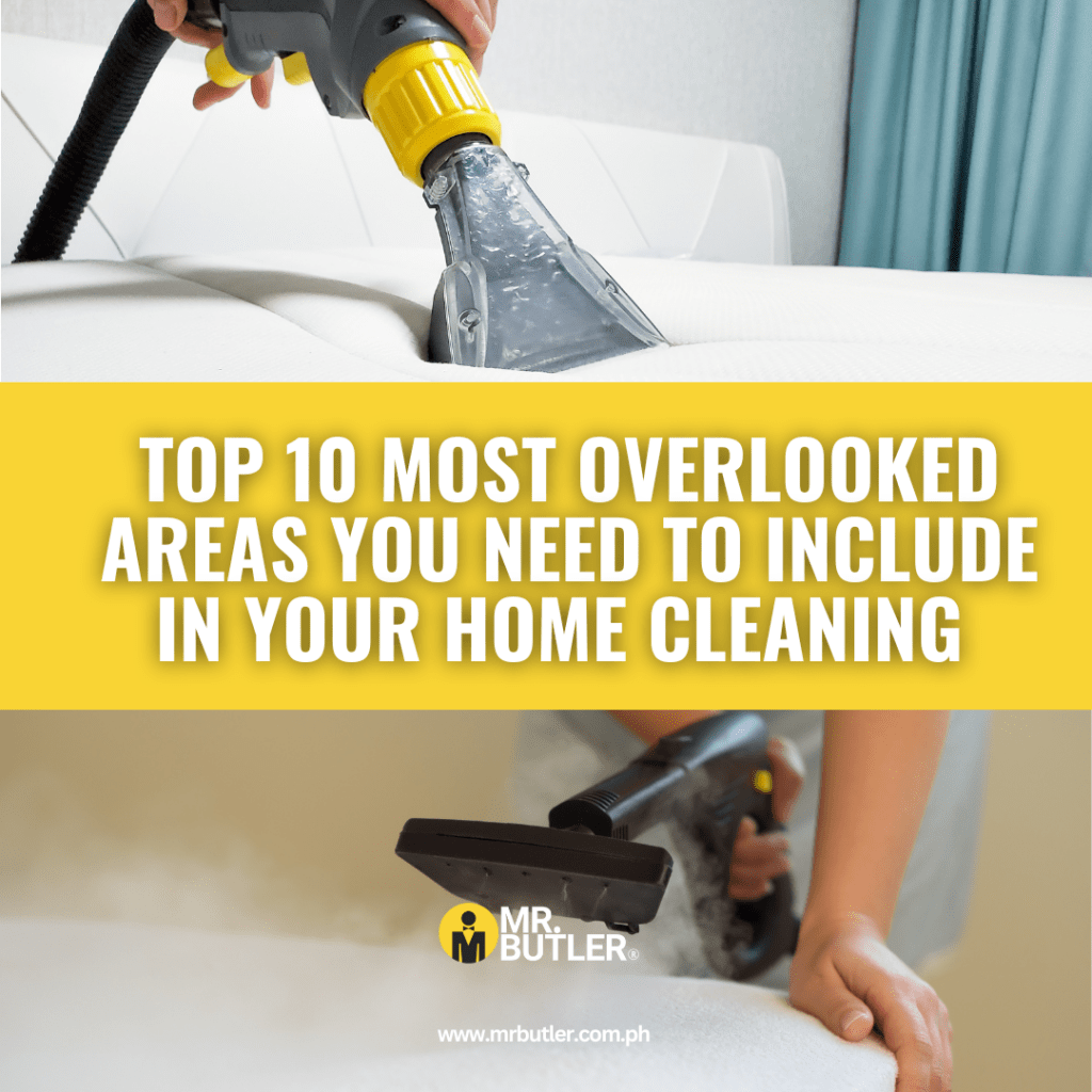 Poster for Top 10 most overlooked areas to be included in your general cleaning